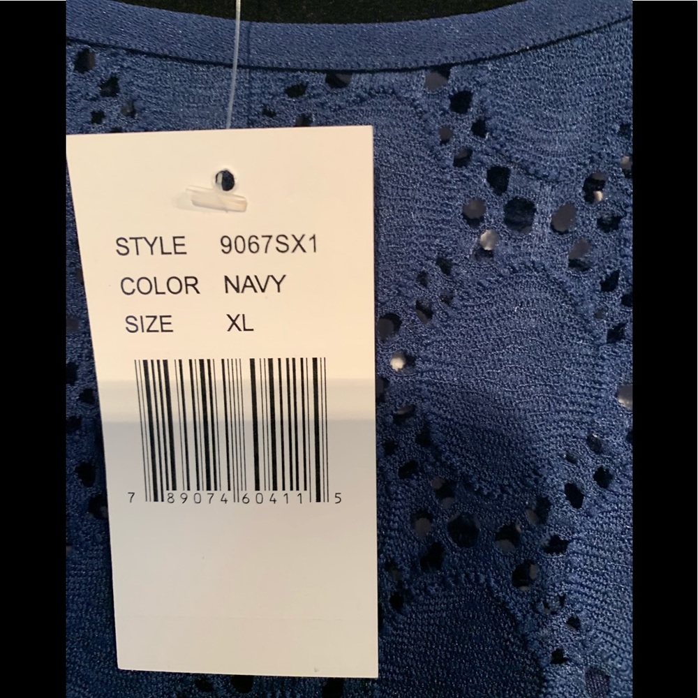 Sleeveless Navy Dress Size XL by Ronni Nicole NWT - Picture 7 of 7